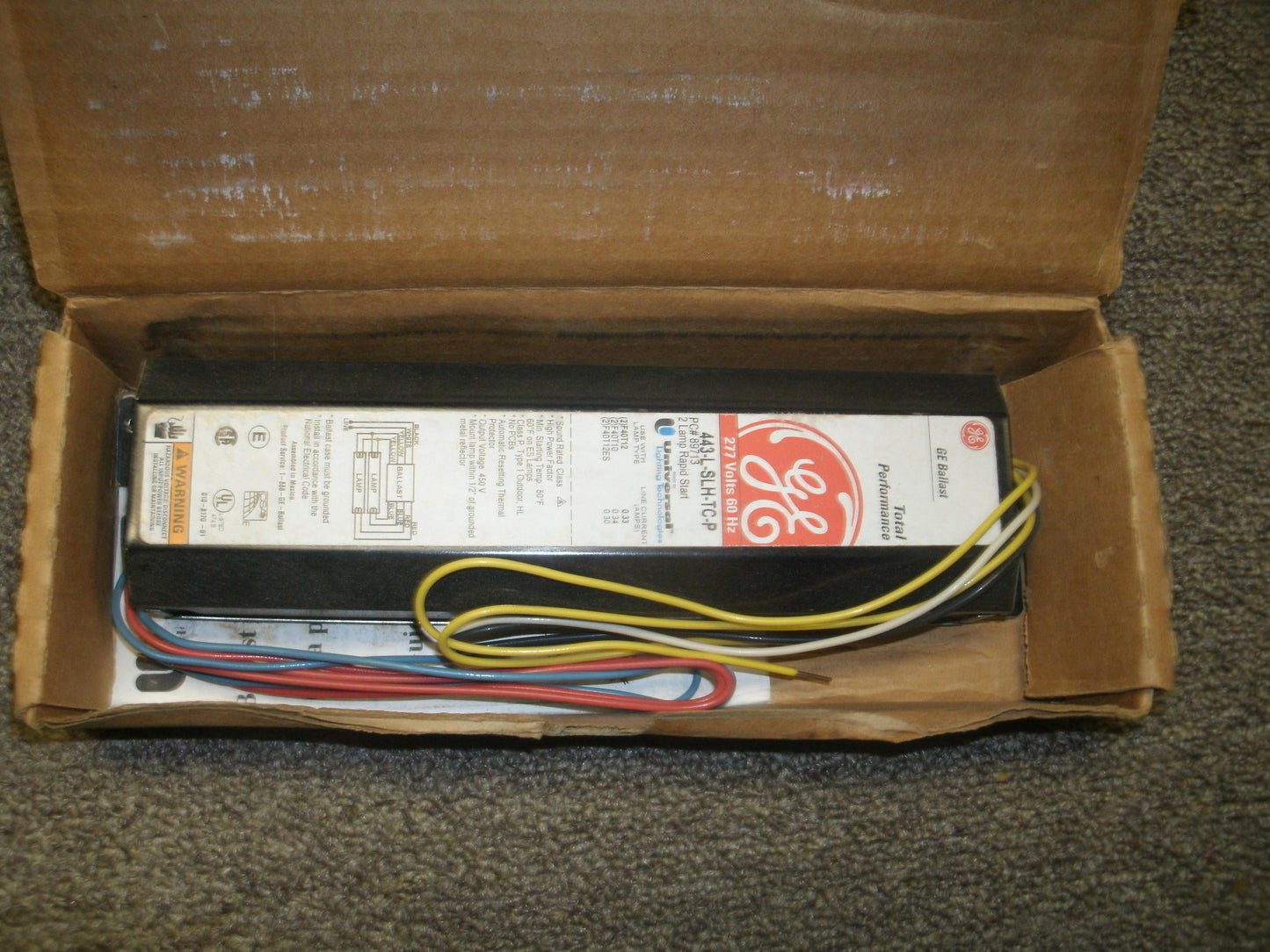 MagneTek 443LSLHTCP Universal Ballast. New.443-L-SLH-TC-P.