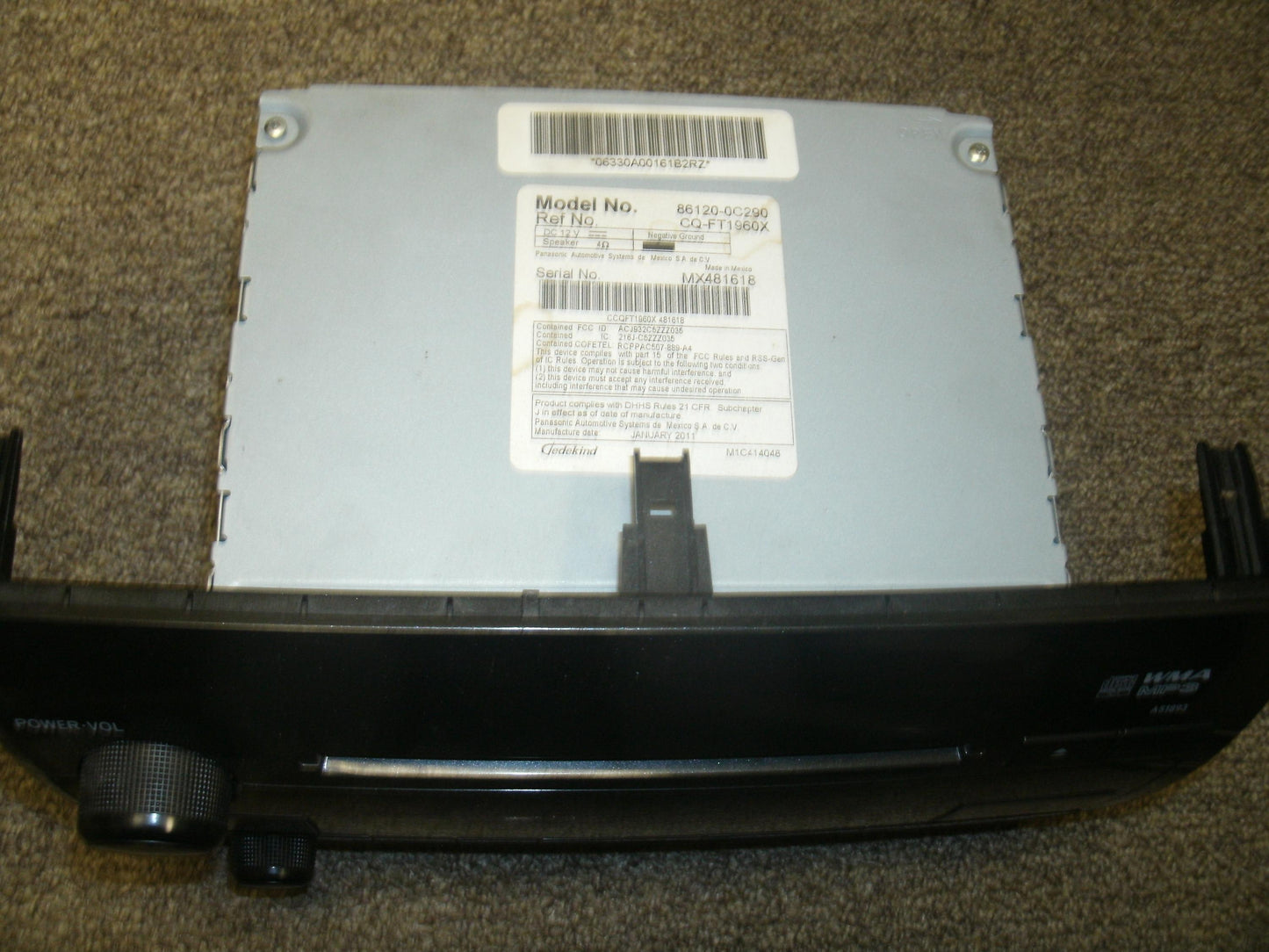 Toyota 86120-0C290 Tundra Factory Radio. A51893. OEM. Used.
