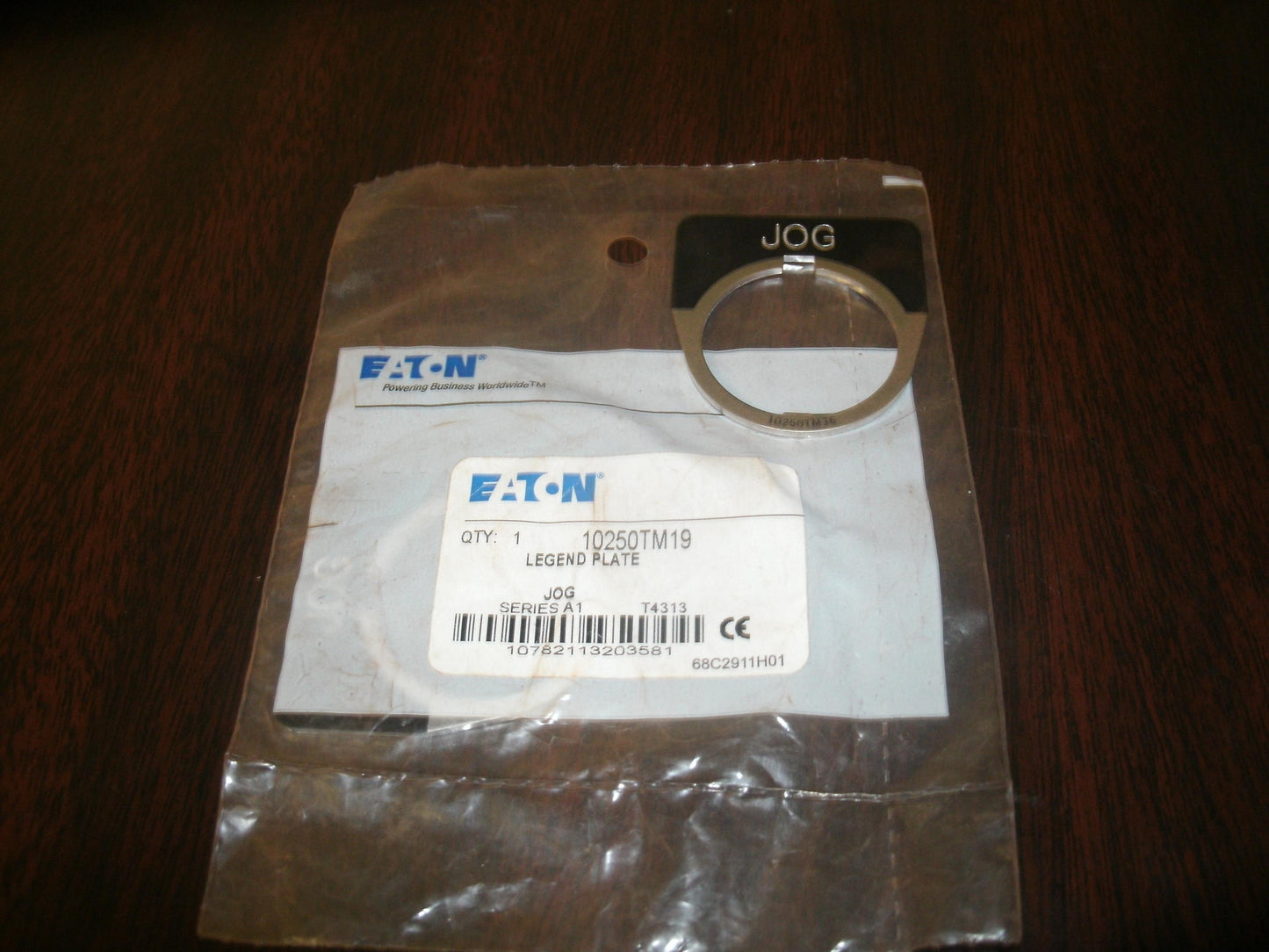 Eaton 10250TM19 JOG Legend Plate. New. (31)