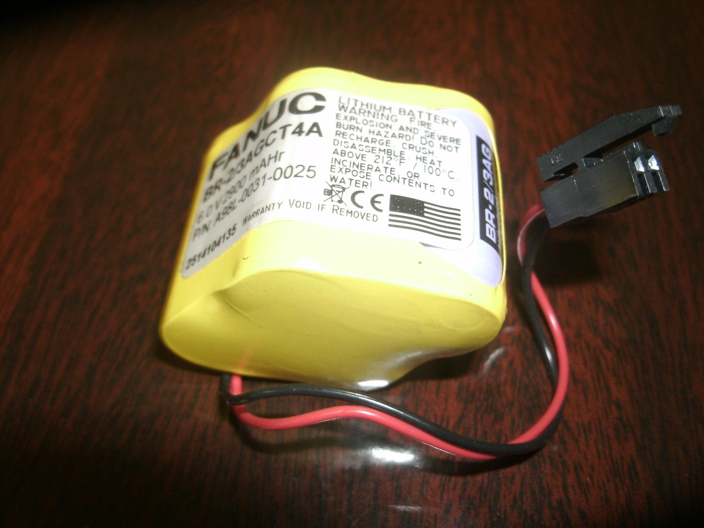 Panasonic Fanuc 2/3AGCT4A 6V Battery. A98L-0031-0025. (30)