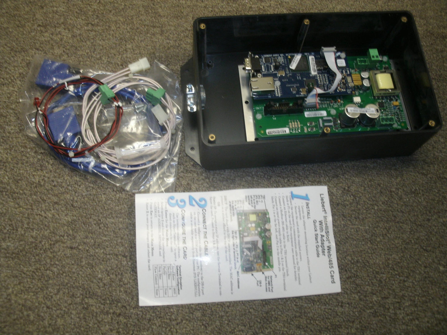 Liebert IS-WEBADPT Intellislot Web/485 Card with Adapter. New.