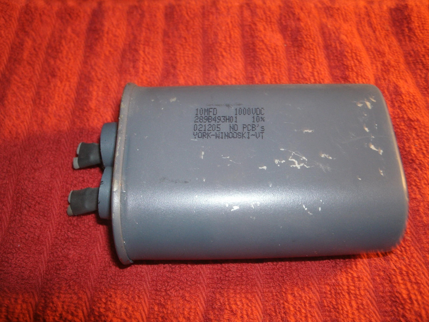 NOS 10MFD, 1000VDC, 289B493H01, 021205 Capacitor. (37)