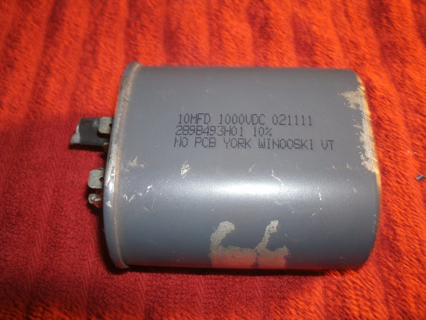 NOS 10MFD, 1000VDC, 021111, 289B493H01. Capacitor. (37)