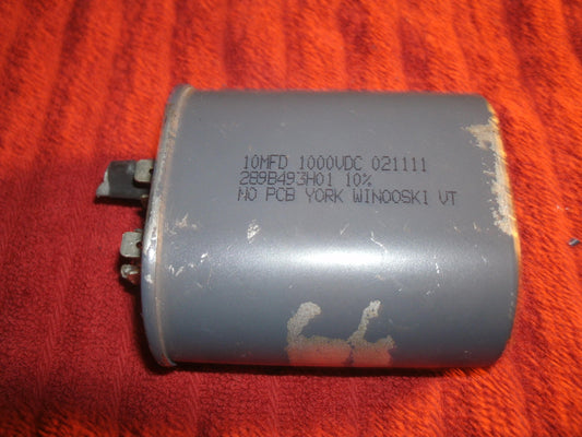 NOS 10MFD, 1000VDC, 021111, 289B493H01. Capacitor. (37)