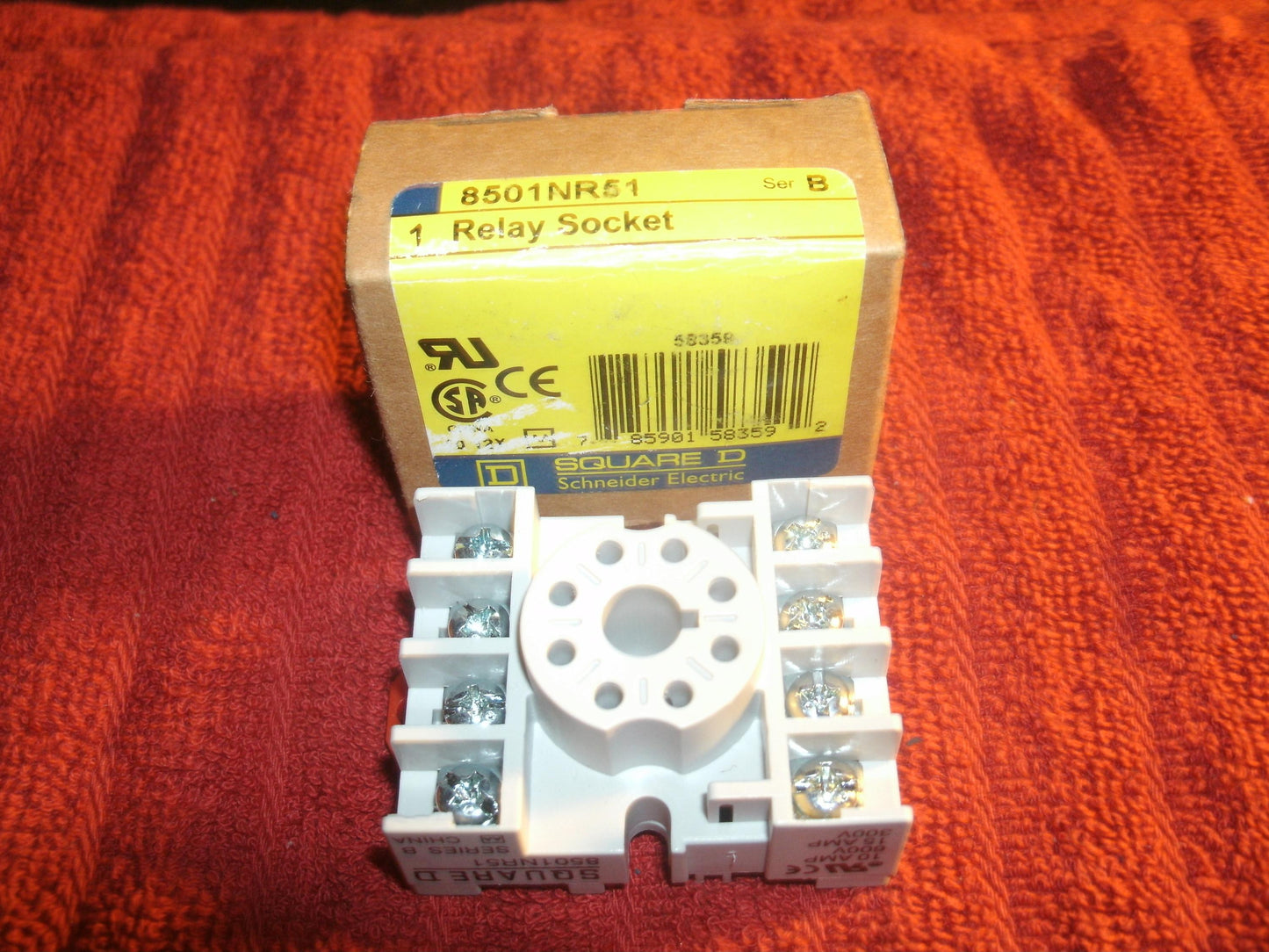 Square D 8501NR51 Relay Socket. 785901585592. (B10)