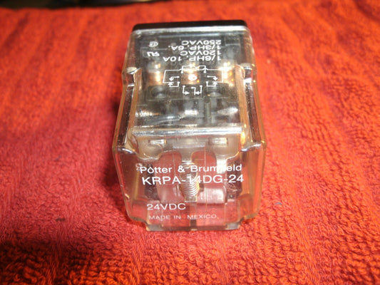 Potter and Brumfield KRPA-14DG-24 Power Relay, 3PDT, (37)