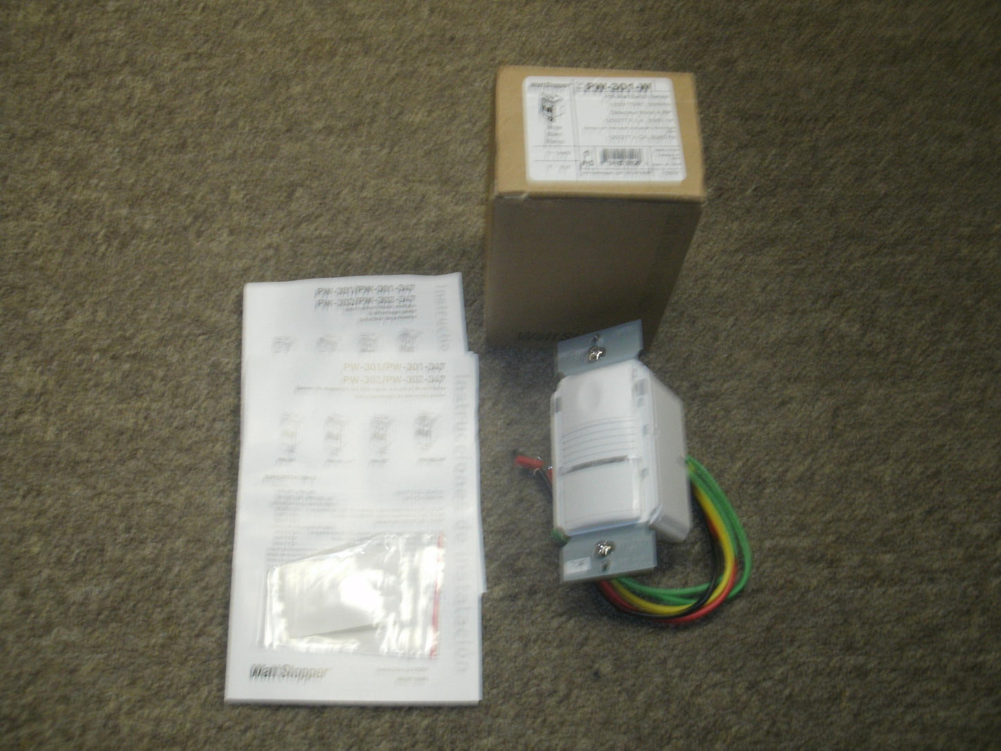 Wattstopper PW-301-W PIR Wall Switch. White.