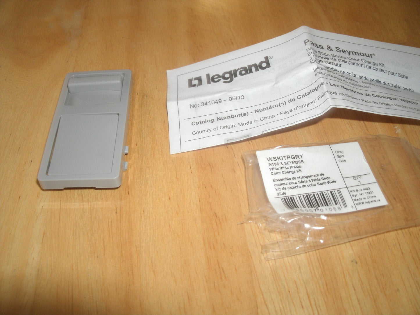 Legrand WSKITPGRY Color Change Kit. New. Gray.