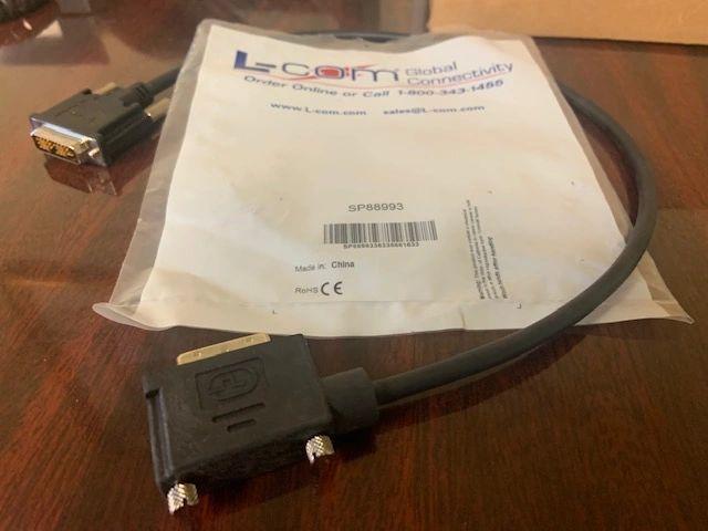 L-Com SP88993 DVI-D Single Link Cable. 23". New. SP8899336335661633.