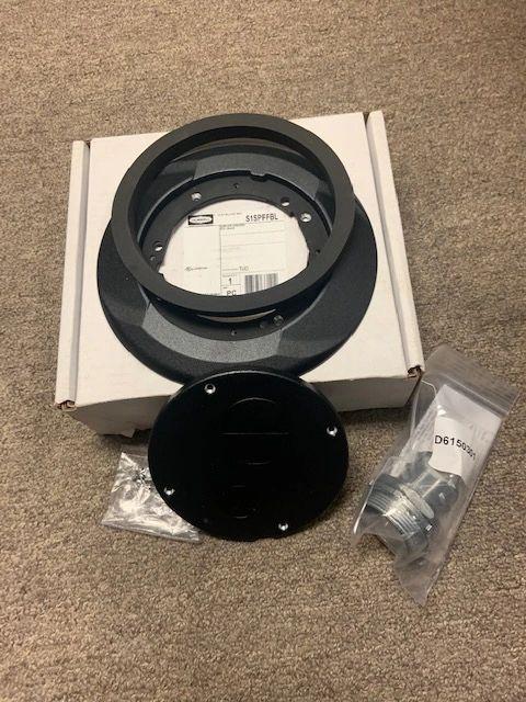 Hubbell S1SPFFBL Wiring Systems. Cast Aluminum. Black. New.