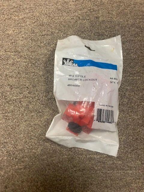 Ideal 44-807 Multi-Pole Breaker Lockout. 480/600V. 783250448074. New.
