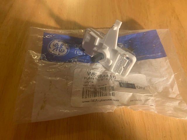 GE WE4M416 OEM Push-to-Start Switch. New. (A2)