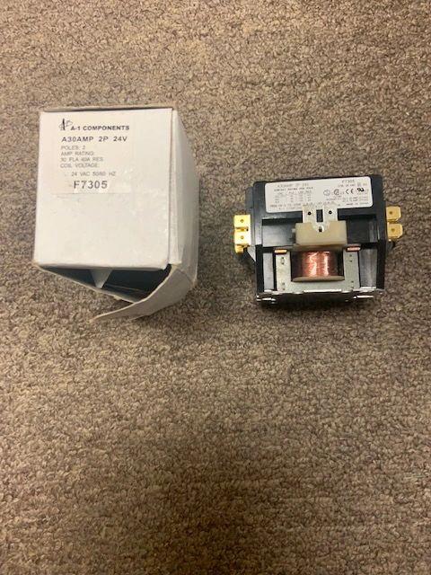 A-1 Components F7305 Contactor. A30AMP. 2P, 24V. HCCY2XQ02AA136. (43)