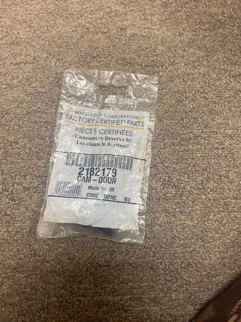 Whirlpool 2182179 Cam Door. New. OEM Certified. (A2)