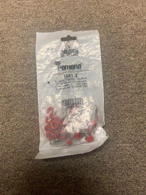 Pomona 1581-2, B-Jack, Tin PL, Red, Pack of 10. (D1)