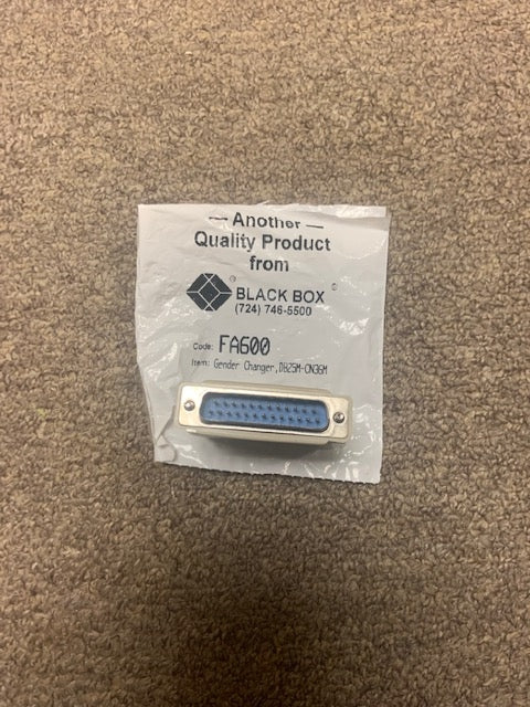 Black Box FA600. Gender Changer, DB25M-CN36M. New. (39)