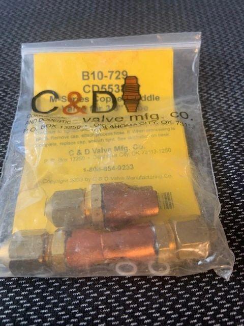C&D B10-729 M-Series Copper Saddle Valve For 3/8" Tube. (C2)