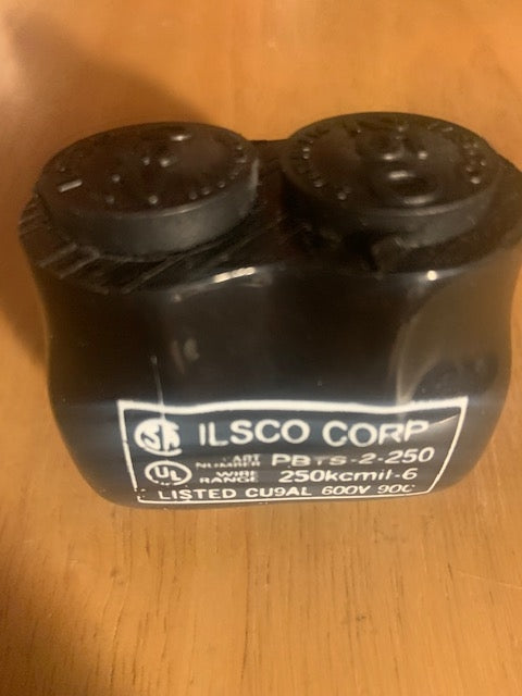 ILSCO PBTS-2-250. 250kcmil-6. Listed CU9AL 600V, 90C. (D1)