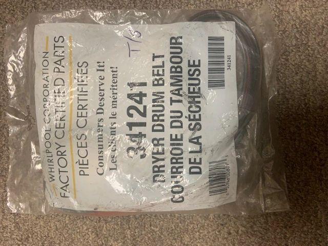 Whirlpool 341241 Dryer Drum Belt. New. 050946008073. (A2)