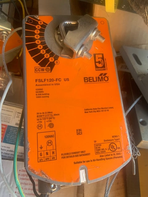 Belimo FSLF120-S-FC US Fire & Smoke Actuator.