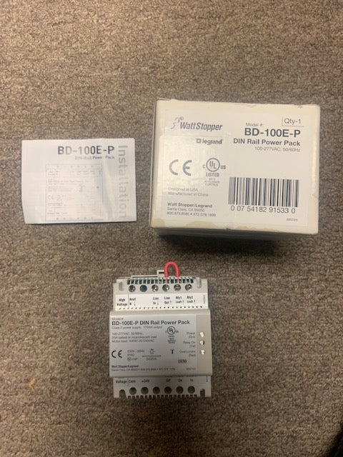 Wattstopper BD-100E-P DIN Rail Power Pack. New.
