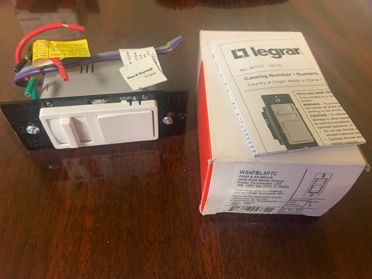 Pass & Seymour WS4FBL3PTC Wide Slide Dimmer Switch.
