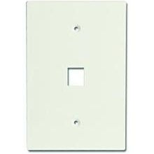 Channel Vision J-1GOLA 1 Jack wall plate. Light Almond.