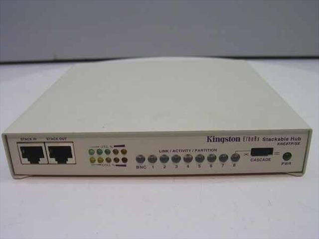 Kingston KNE8TP/SE EtheRx Stackable Hub. Used.