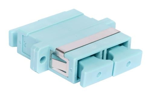 Systimax MM SC Duplex Adapter, Aqua. MFA-SC02-AQ.