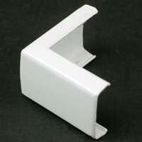 Wiremold NMW8 Outside Elbow. White. 90 Degree Outside Turn.