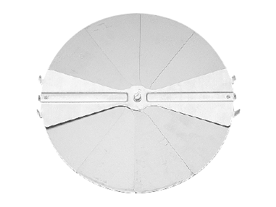 Krueger PRN100 Sliding Round Damper, Box of 5. Size: 8.