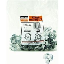 Simpson Plywood Sheathing Clips. PSCL-R 1/2". 50 Count. (27)