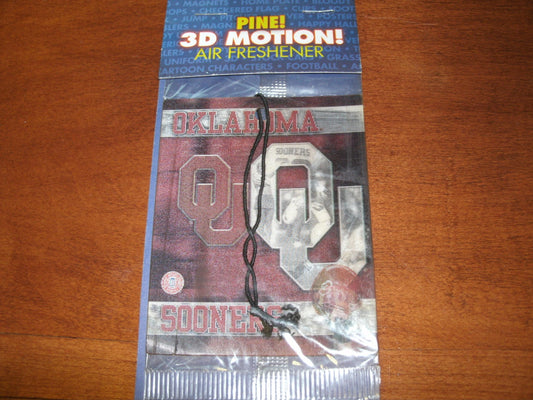 Oklahoma Sooners OU 3D Motion Pine Air Freshener. New.