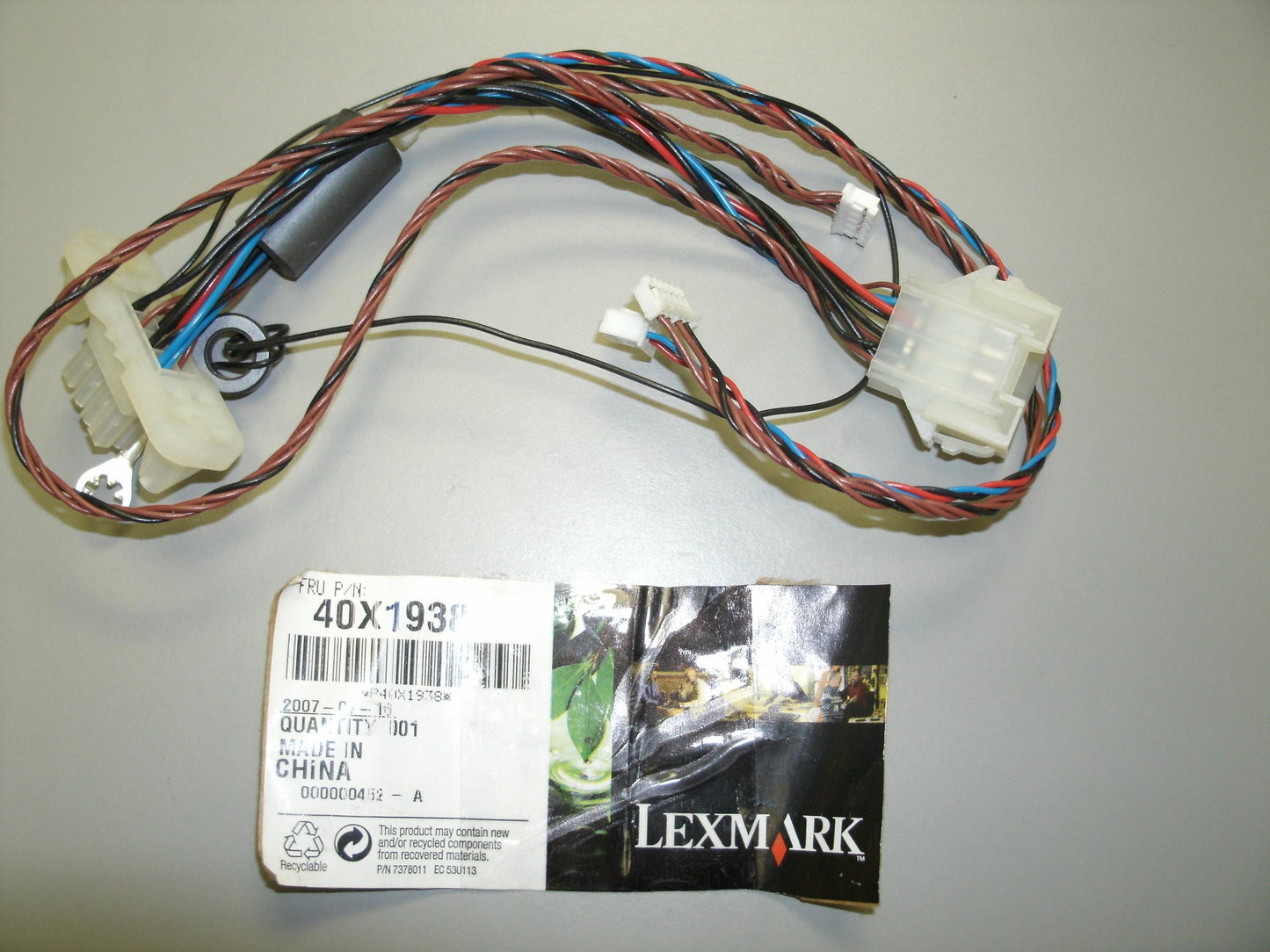 Lexmark 40X1938 Autoconnect Cable Assembly. New. OEM.