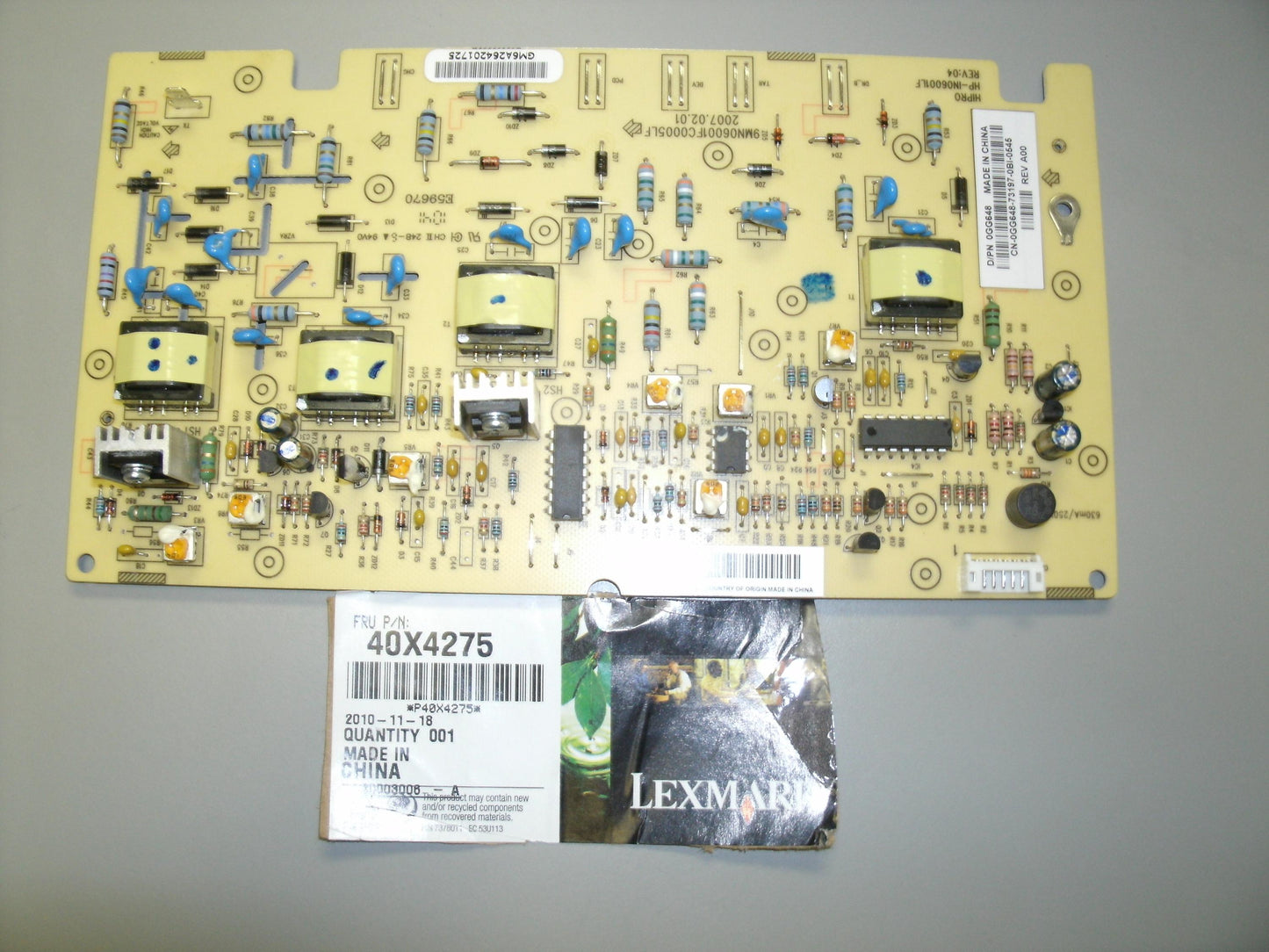 Lexmark 40X4275 Power Supply.