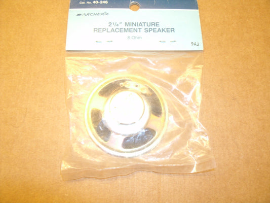Radio Shack Archer 40-246 2 1/4" Speaker. New. (39)