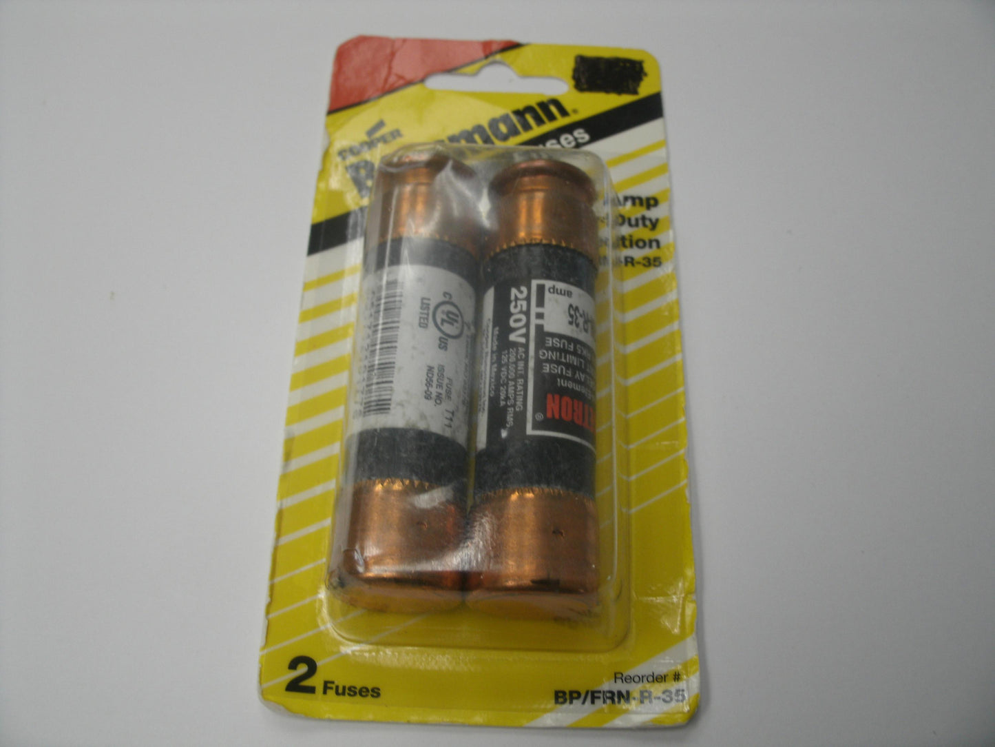 Cooper Bussmann BP/FRN-R-35 Fuses. 2 Pack.