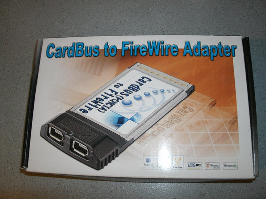 2-Port IEEE 1394 Firewire PCMCIA CardBus Adapter.