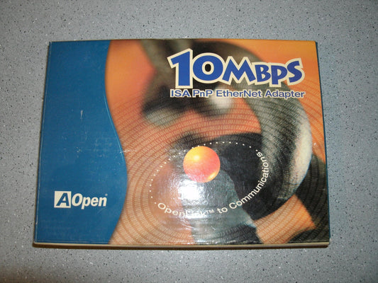 AOpen AON-101, 10 MBPS ISA PnP EtherNet Adapter.