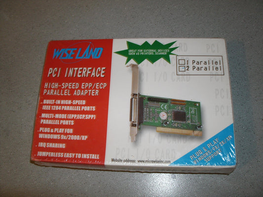 Wise Land PCI Interface Parallel Adapter. 2 Ports. MW12004045859
