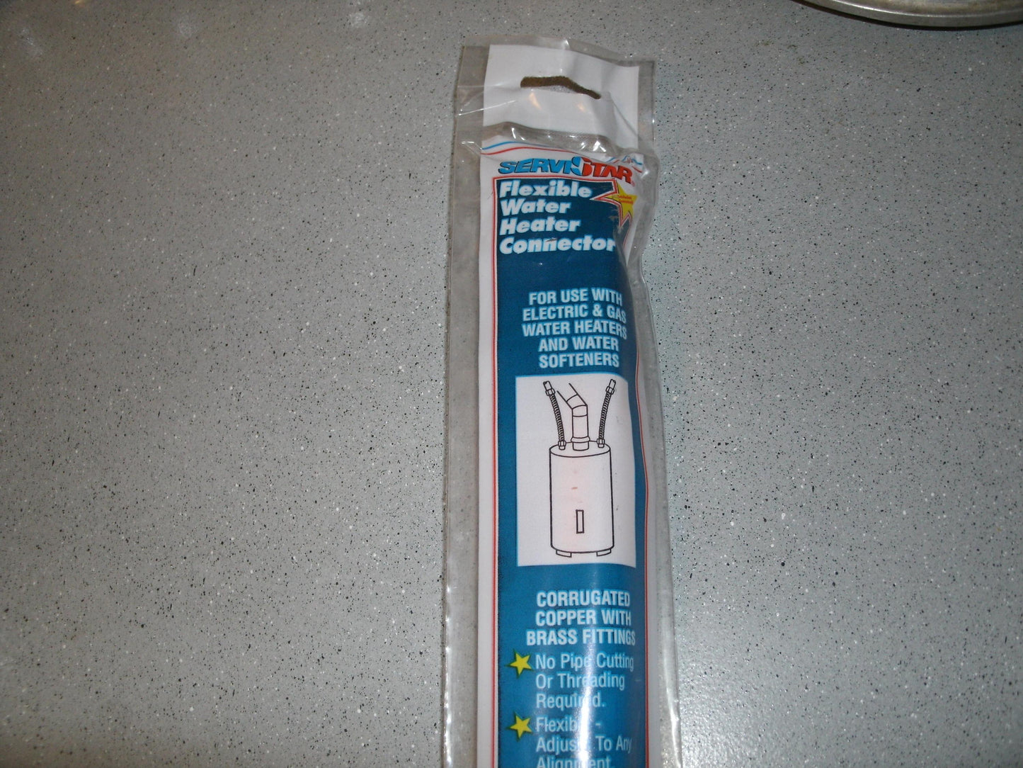 ServiceStar SSR38072 Brass Flexible Water Heater Connector.