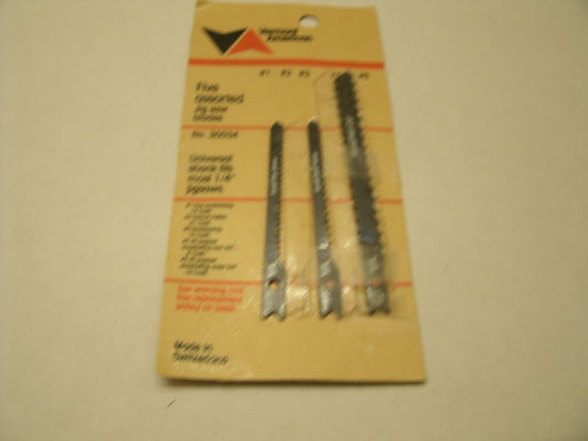 Vermont American 30034 3 Assorted Jig Saw Blades. New.