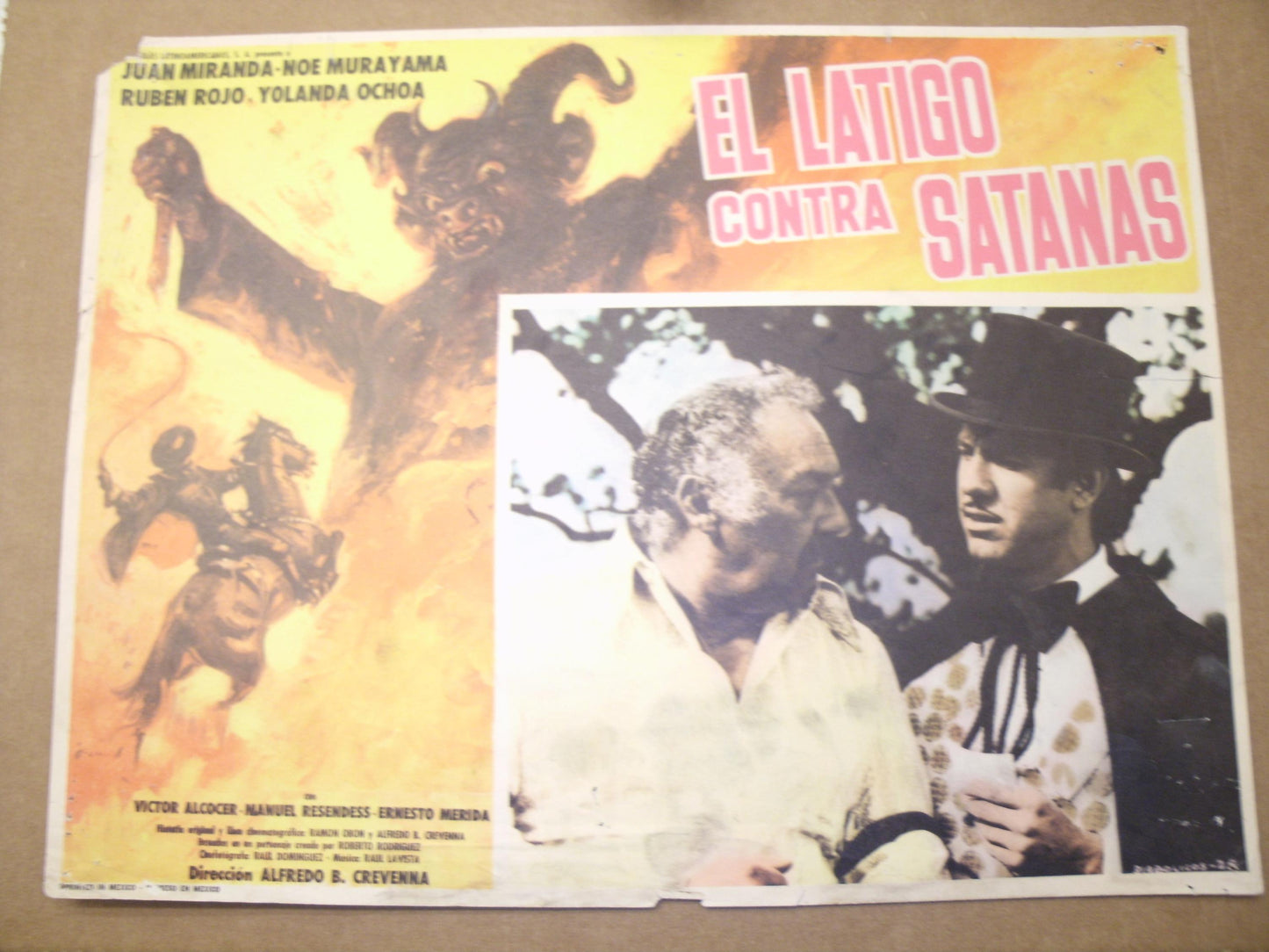 El Latigo Contra Satanas. Spanish Movie Poster. 1979.