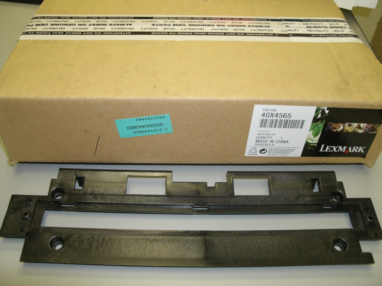 Lexmark 40X4565 ADF Duplex CCD Scan Glass Assembly.