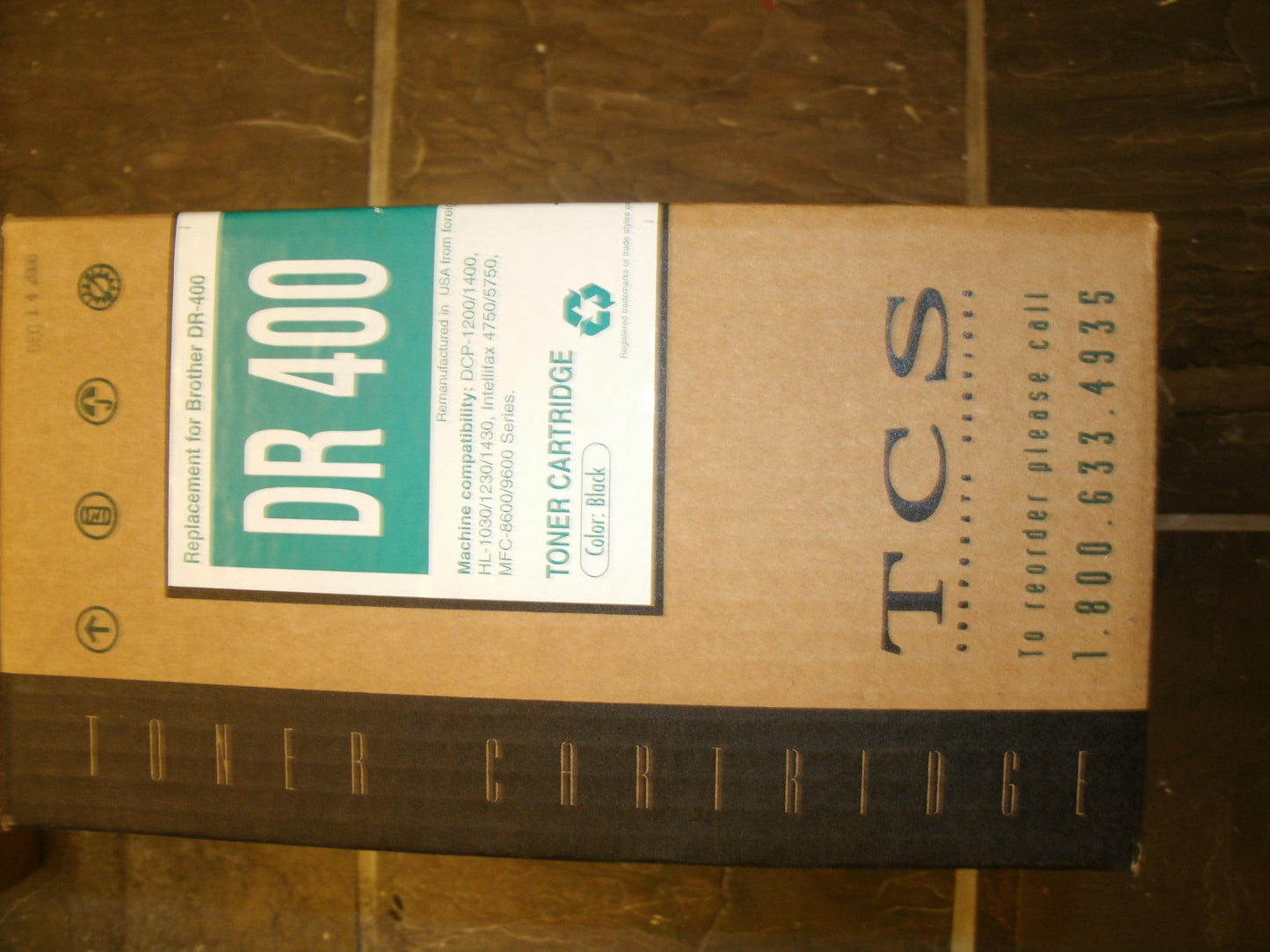 Brother DR-400 Replacement Toner Cartridge. Black. New.