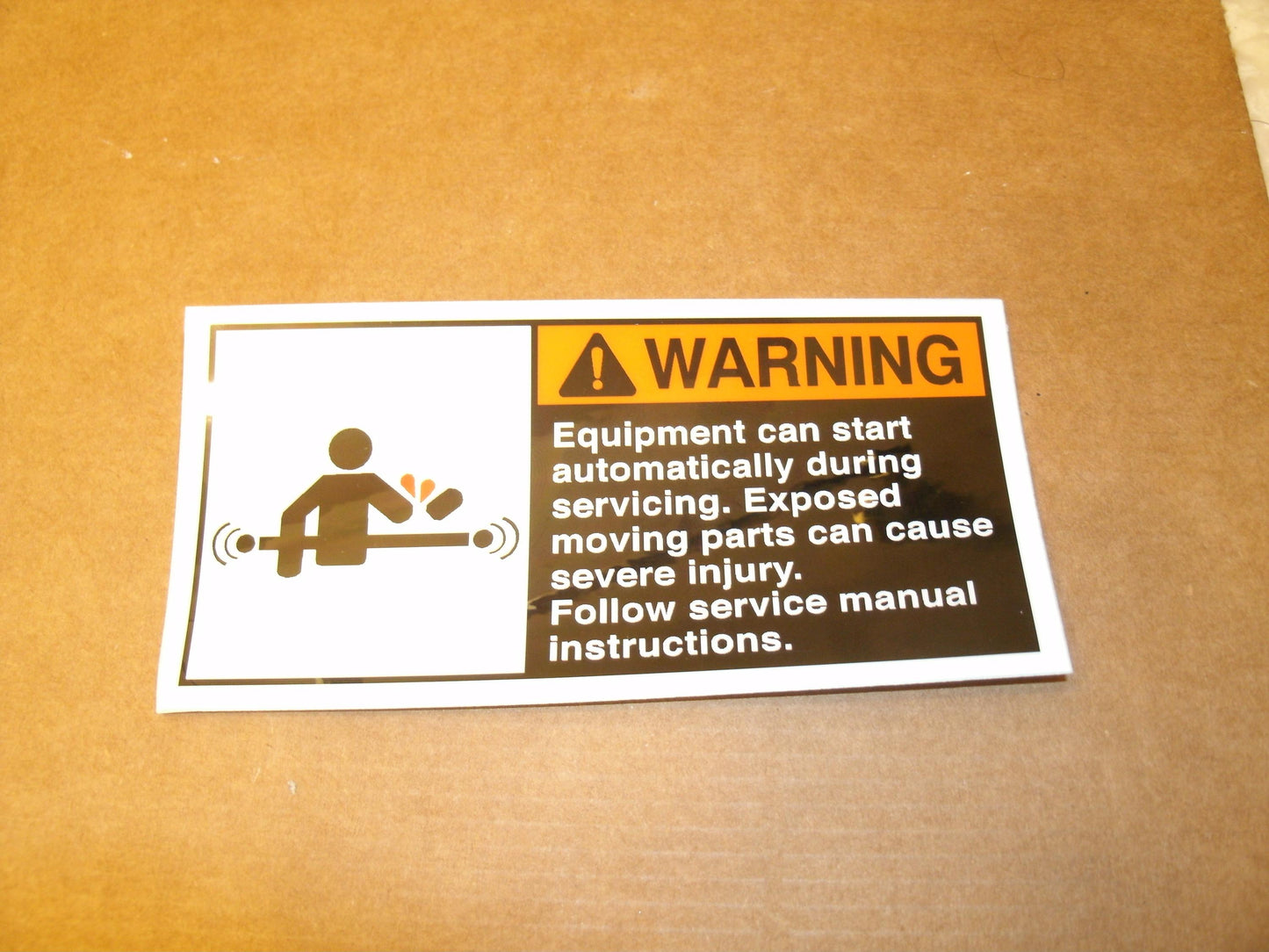 Warning  Equipment Can Start Automatically During...