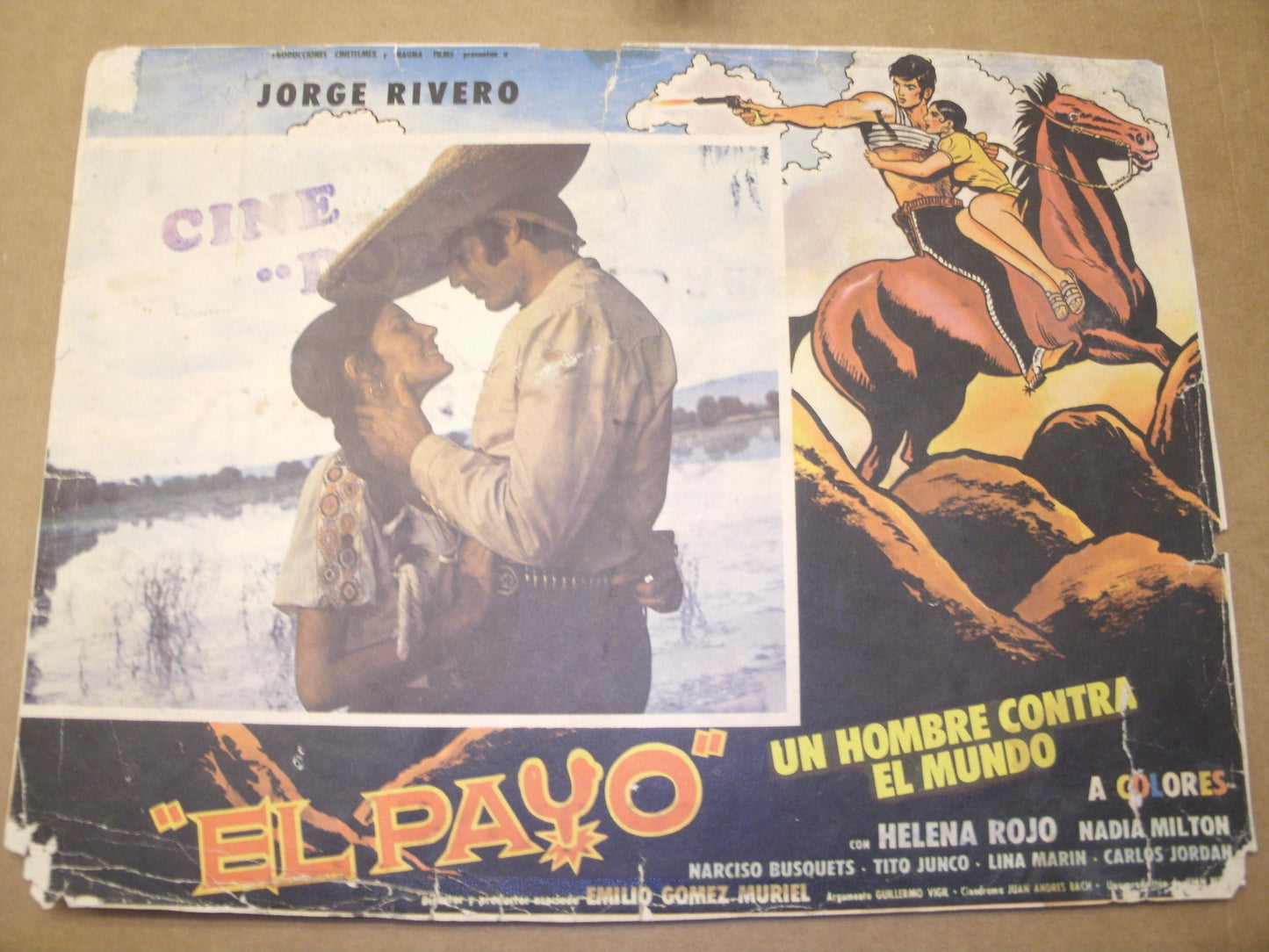 El Payo un Hombre Contra el Mundo. Spanish Movie Poster