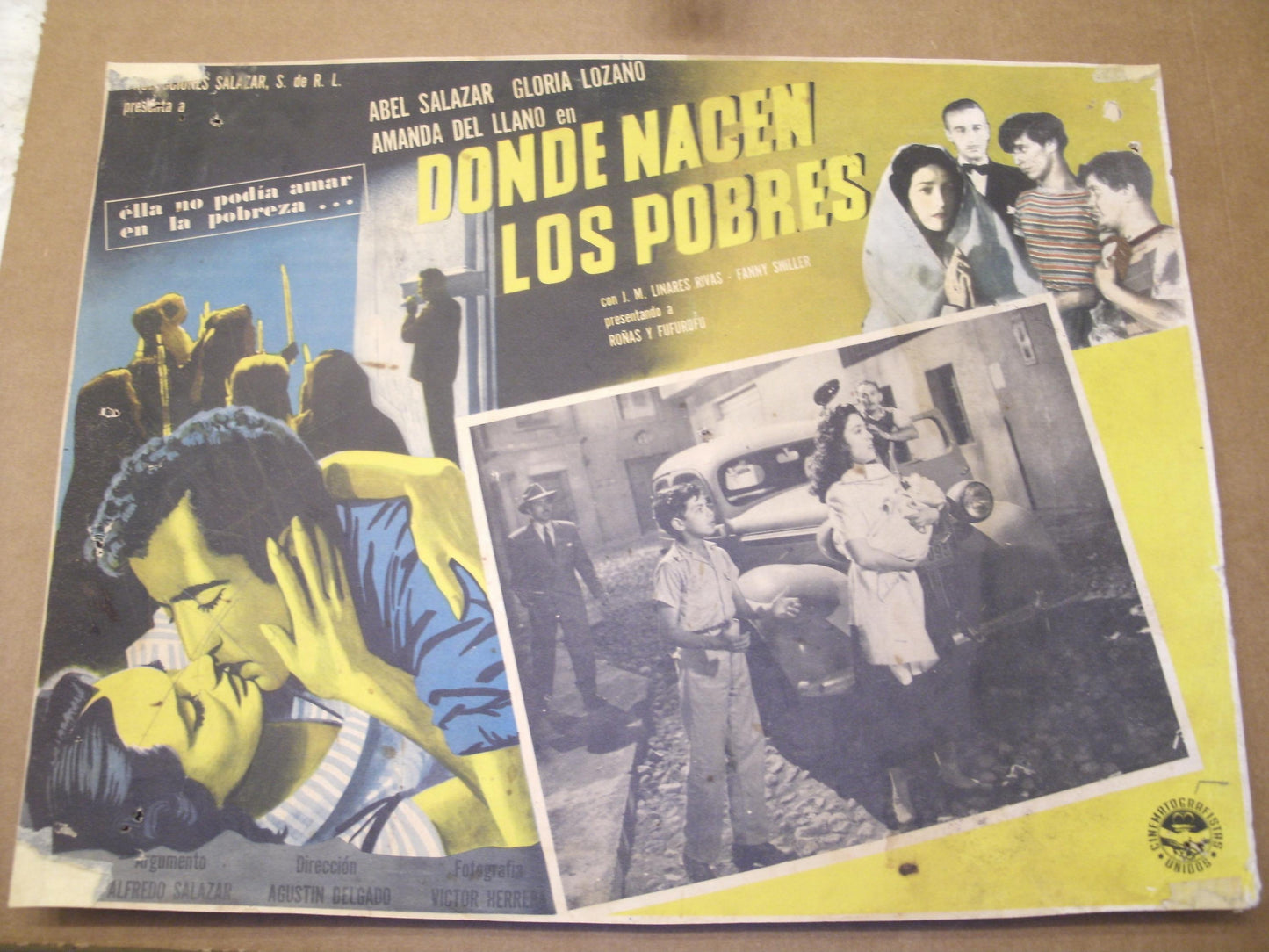 Donde Nacen Los Pobres. Spanish Movie Poster. 1950.