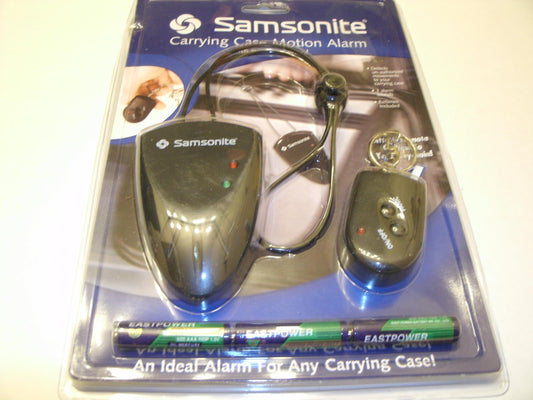 Samsonite Carrying Case Black Motion Alarm w/Remote Control.