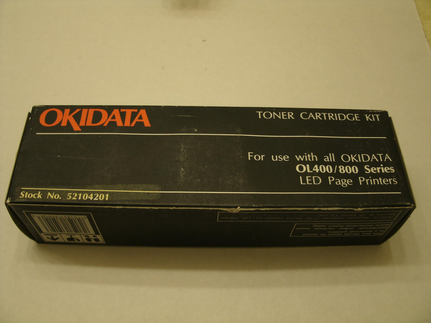 Okidata 52104201 Black Laser Toner. OL400 OL800. New.